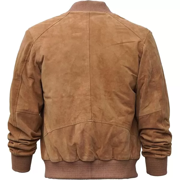 imageSuede Jacket Men  BlackBrown Leather Bomber Jackets For MenAdamsville  Camel Brown Jacket