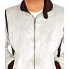 imageBlingsoul Quilted Style Lightweight Satin Bomber Jacket Men Premium QualityWhite  Scorpion Jacket