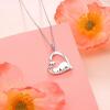 imageBlingsoul Cute Silver Heart Unicorn Necklace  Pendant Panda Necklace Jewelry Gifts for WomenPanda Necklace