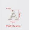 imageBlingsoul Pendant Necklace for Women  Dainty Fashion Necklaces Jewelry Gift WomenLetter A Heart Necklace  Gold
