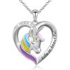 Unicorn Necklace Heart