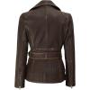 imageBlingsoul Leather Jacket Women  Real Lambskin Long Womens Leather JacketBrown  Victoria Jacket