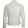 imageBlingsoul Leather Jacket Men  Quilted Cafe Racer Leather Jackets For MenD1off White