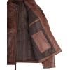imageBlingsoul Leather Jacket Men  Quilted Cafe Racer Leather Jackets For MenJohnson  Tan Brown Leather Jacket