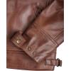 imageBlingsoul Leather Jacket Men  Quilted Cafe Racer Leather Jackets For MenJohnson  Tan Brown Leather Jacket