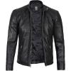 imageLeather Jacket Men Black and Brown Leather Jackets For MenCarrie  Black Jacket