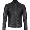 imageLeather Jacket Men Black and Brown Leather Jackets For MenCarrie  Black Jacket