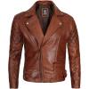 imageLeather Jacket Men Black and Brown Leather Jackets For MenDiamond2  Cognac Wax Jacket