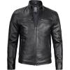 imageLeather Jacket Men Black and Brown Leather Jackets For MenVermount  Black