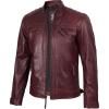 Johnson - Maroon Leather Jacket