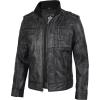imageLeather Jacket Men Black and Brown Leather Jackets For MenTavares Distressed  Black Jacket