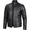 imageLeather Jacket Men Black and Brown Leather Jackets For MenVermount  Black