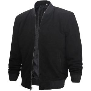 imageLeather Jacket Men Black and Brown Leather Jackets For MenAdamsville  Black Suede Jacket