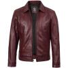 imageBrown Leather Jacket Men  Black Real Lambskin Mens Leather JacketJose  Maroon Jacket