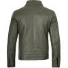imageBlingsoul Premium Vintage Leather Jacket Men  Real Lambskin Trucker Mens Leather JacketsOlive Green  Fernando Jacket