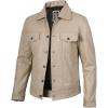 imageBlingsoul Premium Vintage Leather Jacket Men  Real Lambskin Trucker Mens Leather JacketsBeige  Fernando Jacket