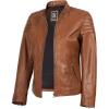 imageBlingsoul Cafe Racer Leather Jacket Womens  Real Lambskin Leather Jackets for WomenCarrie  Tan Jacket