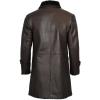 imageBlingsoul Black Trench Coat Men  Winter Shearling Long Leather Jackets For MenDark Brown  Chandler Shearling Coat