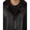 imageBlingsoul Disc Swedish Mens Black Shearling Leather Jacket  1509974 Chandler Black  L