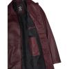imageBlingsoul Leather Coats for Men  Vintage Style Long Leather Jacket MenSantiago  Maroon Wax Coat