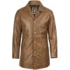 imageBlingsoul Leather Coats for Men  Vintage Style Long Leather Jacket MenSuper  Camel Brown Car Coat