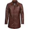 imageBlingsoul Leather Coats for Men  Vintage Style Long Leather Jacket MenSuper  Tan Leather Jacket