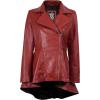 imageBlingsoul Leather Jackets For Women  Real Lambskin Womens Leather JacketClarissa Peplum  Red Jacket