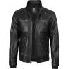 imageBlingsoul Mens Leather Jacket Removable Hooded Black Leather Jackets For MenJeffery  Black Leather Jacket