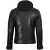 imageBlingsoul Mens Leather Jacket Removable Hooded Black Leather Jackets For MenMerrill  Black Hooded Leather Jacket