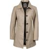 imageBlingsoul Womens Leather Jacket  Vintage Style Long Leather Jacket WomenKandis  Beige Coat