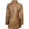 imageBlingsoul Womens Leather Jacket  Vintage Style Long Leather Jacket WomenKandis  Camel Coat