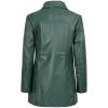 imageBlingsoul Womens Leather Jacket  Vintage Style Long Leather Jacket WomenKandis  Green Jacket