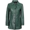 imageBlingsoul Womens Leather Jacket  Vintage Style Long Leather Jacket WomenKandis  Green Jacket