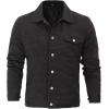 imageBlingsoul Mens Lightweight Jackets  Black Cotton Trucker Jacket For MenRp Whlr  Black Cotton Jacket