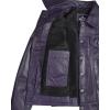imageBlingsoul Real Lambskin Leather Jacket for Women Shirt Collar Leather Jacket WomensFernando Trucker  Purple Wax Jacket
