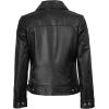 imageBlingsoul Real Lambskin Leather Jacket for Women Shirt Collar Leather Jacket WomensJose  Black Jacket