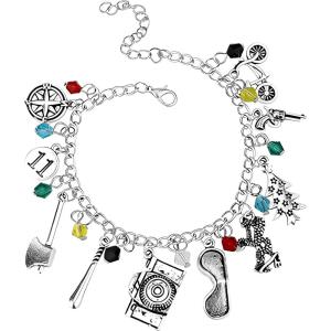 imageBlingsoul Dics Stranger Themed Things Charm Bracelet  ST Merchandise Charms Friendship Costume Christmas Jewelry for Men Women  J100048 Strnge Thing
