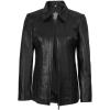 imageBlingsoul Leather Car Coats for Womens  Black Brown Real Long Leather Jacket WomenMarsha  Black Jacket