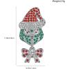 imageBlingsoul Green Monster Santa Earrings  Christmas Special Anime Claus Red Hat Xmas Stud Earrings For WomenGrnch Earrings