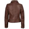 imageBlingsoul Asymmetrical Lambskin Leather Jacket Women  Stylish Womens Leather JacketsGadot  Cognac Jacket