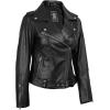 imageBlingsoul Asymmetrical Lambskin Leather Jacket Women  Stylish Womens Leather JacketsMargaret  Black Jacket