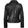 imageBlingsoul Asymmetrical Lambskin Leather Jacket Women  Stylish Womens Leather JacketsMargaret  Black Jacket