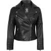 imageBlingsoul Asymmetrical Lambskin Leather Jacket Women  Stylish Womens Leather JacketsNicholle  Black Jacket