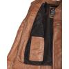 imageBlingsoul Cafe Racer Leather Jacket Womens  Real Lambskin Leather Jackets for WomenCafe Racer  Brown Jacket