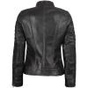 imageBlingsoul Cafe Racer Leather Jacket Womens  Real Lambskin Leather Jackets for WomenCafe Racer  Dark Brown Jacket