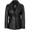 imageBlingsoul Leather Blazer Jacket Women  Leather Coats for WomenBlack  Susie Blazer