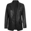 imageBlingsoul Leather Blazer Jacket Women  Leather Coats for WomenBlazer  Black Jacket
