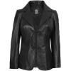 imageBlingsoul Leather Blazer Jacket Women  Leather Coats for WomenSurrey  Black Jacket