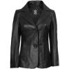 imageBlingsoul Leather Blazer Jacket Women  Leather Coats for WomenSurrey  Black Jacket
