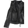 imageBlingsoul Leather Jacket Women  Quilted Cafe Racer Style Womens Leather JacketsDiamond1  Black Jacket